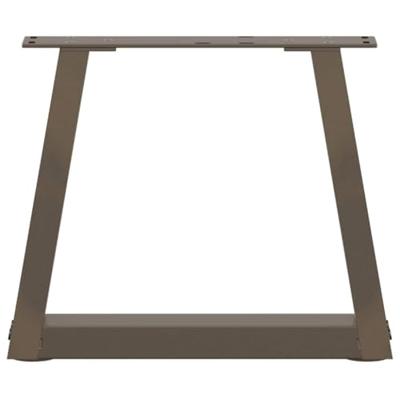 Eettafelpoten 2 st V-vormig 40x(30-31,3) cm staal naturel