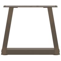 Eettafelpoten 2 st V-vormig 40x(30-31,3) cm staal naturel - thumbnail