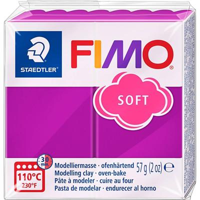 Boetseerklei fimo soft 57 g purperviolet