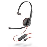 Plantronics Blackwire 3200 Mono USB-C, bedraad, zwart - thumbnail