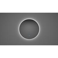 Ronde Spiegel Wiesbaden Novi met LED, Dimbaar 80 cm Mat Zwart - thumbnail