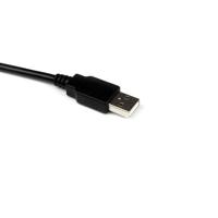 StarTech.com USB 2.0 verlengkabel 1,5m met dockingstation, USB-A verlengkabel stekker op bus met voet in zwart - thumbnail