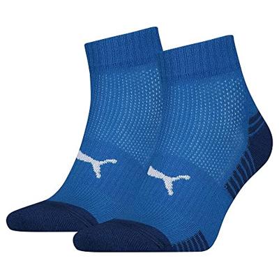 Puma Sport Cushioned Quartersokken Light 2-pack Blauw-39/42
