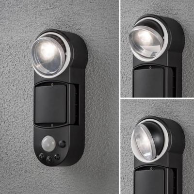 Konstsmide Prato 7696-750 LED-buitenschijnwerper met bewegingsmelder 1 W Lichtkleur (naam): Warmwit