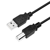 LogiLink CU0009B USB 2.0 Kabel USB A Stecker / USB B Stecker, schwarz 5m - thumbnail