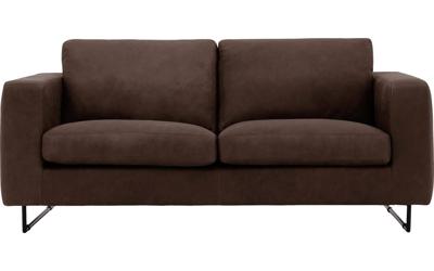 Goossens Excellent Bank Jovani bruin, leer, 2,5-zits, urban industrieel Goossens Excellent Bank Jovani bruin, leer, 2,5-zits, urban industrieel