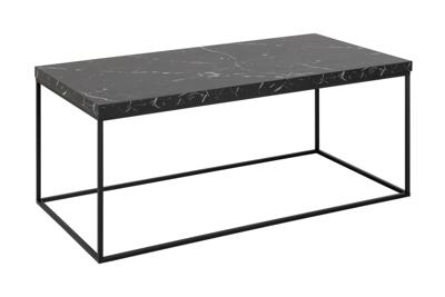 Bendt Salontafel 'Maresa' Marmerlook, 110 x 55cm, kleur Zwart