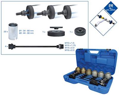 Brilliant Tools BT672450 Trek- en drukhulzen-set, met 4 spillen, 26-delig