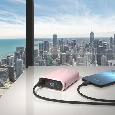 RealPower REALPOWER PB-10000 C Powerbank 10.000 mAh USB PD Roze RealPower REALPOWER PB-10000 C Powerbank 10.000 mAh USB PD Roze