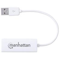 Manhattan Fast Ethernet Adapter Netwerkadapter 100 MBit/s USB-A 2.0 - thumbnail