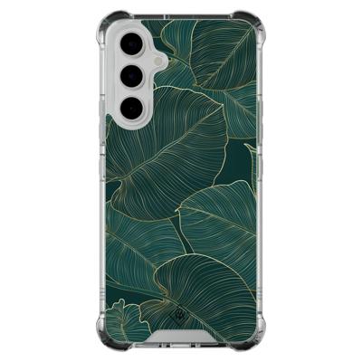 Samsung Galaxy A54 shockproof hoesje - Monstera leaves Samsung Galaxy A54 shockproof hoesje - Monstera leaves