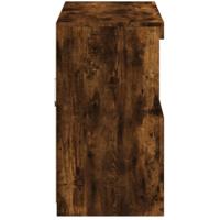 Dressoir met LED-verlichting 81x37x67 cm gerookt eikenkleurig - thumbnail