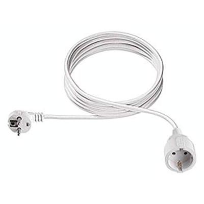 Bachmann 341.202S Stroom Aansluitkabel 16 A Wit 5.00 m H05VV-F 3G 1,5 mm²