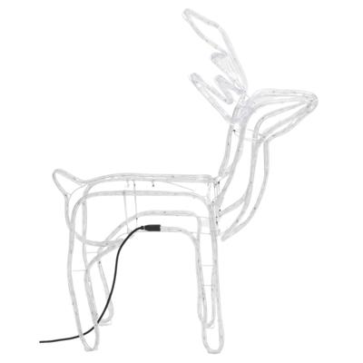 VidaXL Kerstfiguur rendier 2 st 76x42x87 cm warmwit