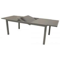Uitschuifbare Tuintafel met glazen tafelblad 180/240 grijs - thumbnail