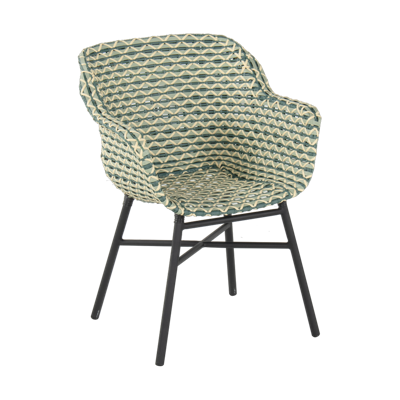 Hartman Tuinstoel 'Delphine' Wicker, kleur Groen
