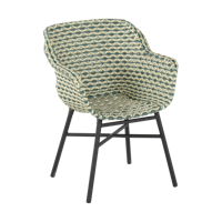 Hartman Tuinstoel 'Delphine' Wicker, kleur Groen - thumbnail