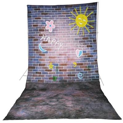 Walimex Pro Motiefstof achtergrond (3x6 m) Happy