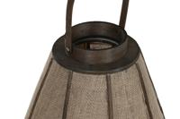 Kaarshouder Home ESPRIT Natuurlijk Jute Bamboe 36 x 36 x 48,5 cm - thumbnail