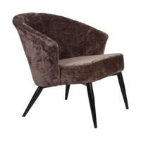 Dutchbone Fauteuil 'Georgia' Chenille, kleur Paars - thumbnail