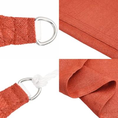 Zonnezeil 160 g/m 3x5 m HDPE terracottakleurig