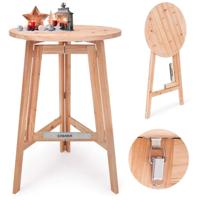 Statafel inklapbaar Massief Hout Ø80cm - thumbnail