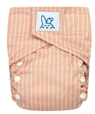 Bumbuns Easy Herbruikbare Luier Stripes Apricot Klittenband Bumbuns Easy Herbruikbare Luier Stripes Apricot Klittenband