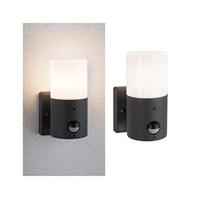 Paulmann Outd 230V Wandl Tubs PIR grau 94648 Buitenlamp met bewegingsmelder (wand) E27 15 W Grijs