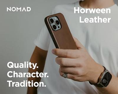Nomad Modern Leather Case iPhone 16 Pro Max Rustic Brown Horween