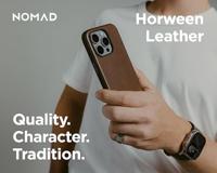 Nomad Modern Leather Case iPhone 16 Pro Max Rustic Brown Horween - thumbnail