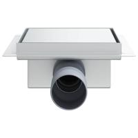 VidaXL 2 in 1 doucheafvoer zilver 15 x 15 cm roestvrij staal 304 - thumbnail