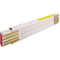 Stabila duimstok, 617 wit/geel hout 2m - 01128 - thumbnail