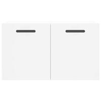 Wandkast 60x36,5x35 cm bewerkt hout wit - thumbnail