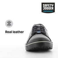 Oxypas Sneaker leer Clark | Zwart | Maat 43 - 00,154,154,43 - thumbnail