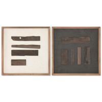 Schilderij Home ESPRIT Pijnboom Gerecycleerd Hout 52 x 4 x 52 cm - thumbnail