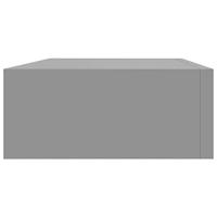 Wandschap met lade 40x23,5x10 cm MDF grijs - thumbnail