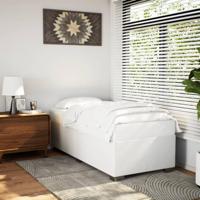 Bedframe kunstleer wit 80x200 cm - thumbnail
