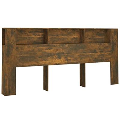 Hoofdbordkast 220x18,5x104,5 cm gerookt eikenkleurig