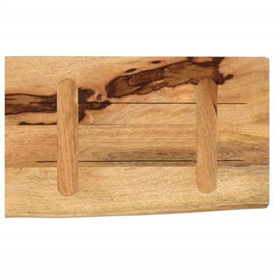 Tafelblad met natuurlijke rand 60x20x3,8 cm massief mangohout Tafelblad met natuurlijke rand 60x20x3,8 cm massief mangohout