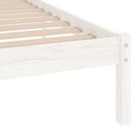 Bedframe massief grenenhout wit 90x200 cm - thumbnail
