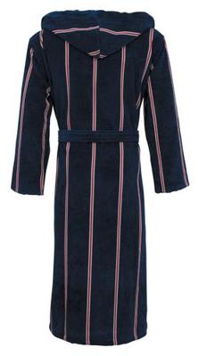 Carl Ross Carl Ross Heren Badjas met capuchon 663300 nightblue/deep red 52/54