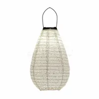 Solar Lampion Papier Wit 20x29cm - thumbnail