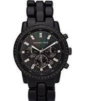 Horlogeband Michael Kors MK5367 Kunststof/Plastic Zwart 22mm Horlogeband Michael Kors MK5367 Kunststof/Plastic Zwart 22mm