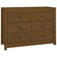 Dressoir 100x40x72 cm massief grenenhout honingbruin - thumbnail