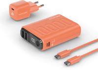 RealPower PB-10000 Power Pack Powerbank 10000 mAh Li-ion USB, USB-C Oranje - thumbnail