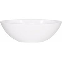 Ben Samantha ovale waskom 50x35x16cm mineraalmarmer glanzend wit - thumbnail