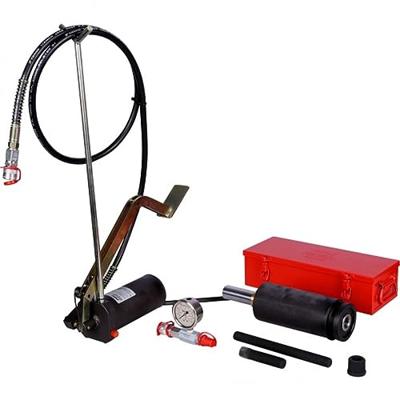 KS Tools 440.0585 Hydraulische eenheid 32t, met hydraulische pomp en manometer, 11-delig