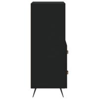 Dressoir 34,5x34x90 cm bewerkt hout zwart - thumbnail