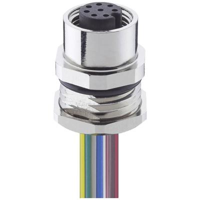 Lutronic 1220 12 T16CW 0,5m Sensor/actuator inbouwconnector M12 Aantal polen (sensoren): 12 Bus, inbouw 1 stuk(s)