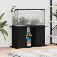 VidaXL Aquariumstandaard 101x41x58 cm bewerkt hout zwart - thumbnail
